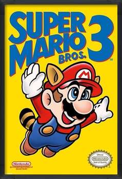 Framed Poster Super Mario Bros. 3 - NES Cover
