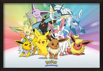 Framed Poster Pokemon - Eevee