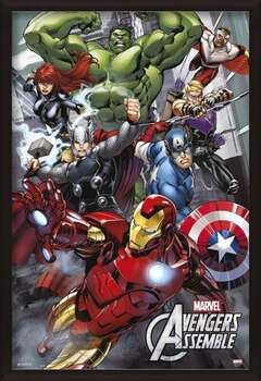 Framed Poster Marvel - Avengers Assemble