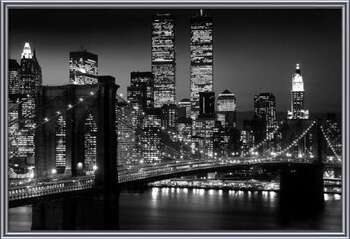 Framed Poster Manhattan - Night