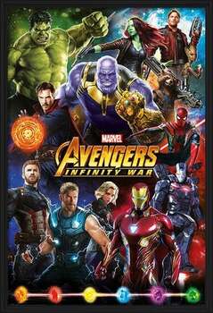 Framed Poster Avengers: Infinity War - Characters