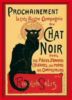 Framed Poster Le Chat Noir - Steinlein + 39R