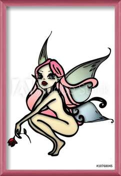 Framed Poster Fatina Rosa