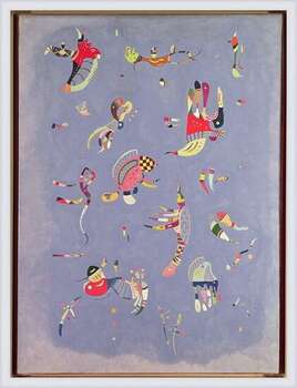 Framed Poster Wassily Kandinsky - Sky Blue