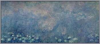 Framed Poster Waterlilies - Two Weeping Willows