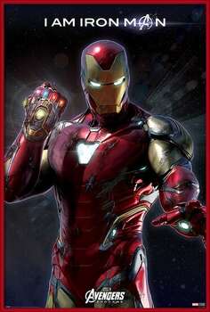Framed Poster Avengers Endgame - I Am Iron Man