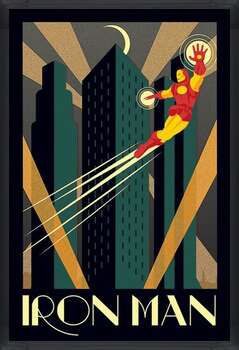 Framed Poster Marvel Deco - Iron man